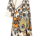 La Double J Printed silk 'Twin Flame' long dress