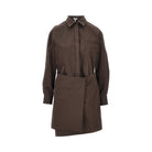 Loewe Cotton and silk mini shirt dress