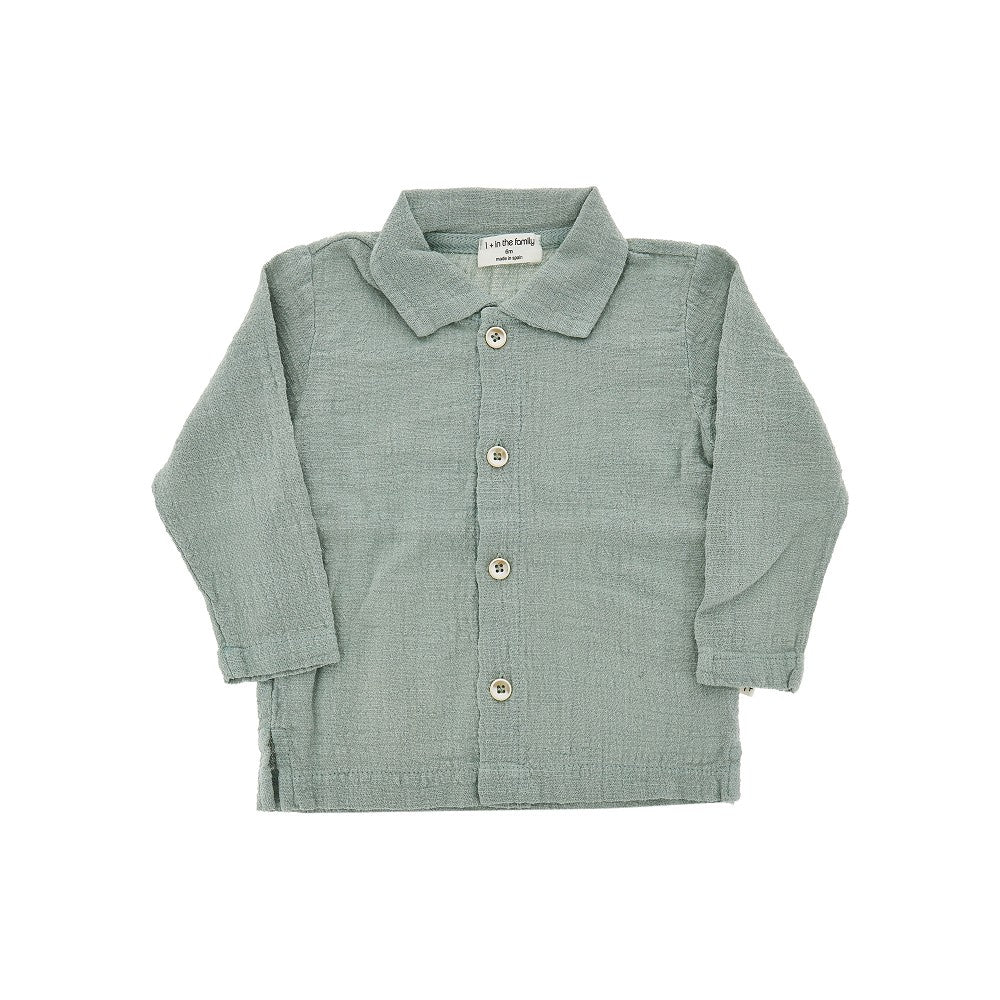 1 + in the Family Cotton muslin shirt