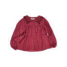 Chloé Silk-blend shirt with embroidered collar