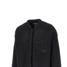 Emporio Armani Boiled wool oversized overshirt