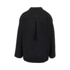 Emporio Armani Boiled wool oversized overshirt