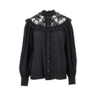 Chloé Crêpe de chine and lace blouse