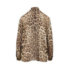 Dolce & Gabbana Silk georgette shirt with Leo print