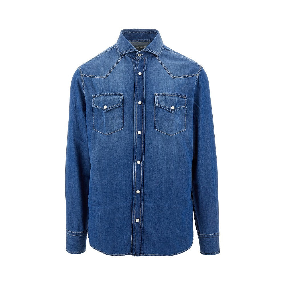 Brunello Cucinelli Easy Fit denim shirt