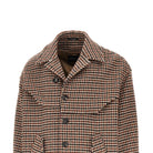 Emporio Armani Knitted caban with houndstooth motif