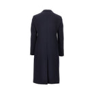 Emporio Armani Wool tricotine single-breasted coat
