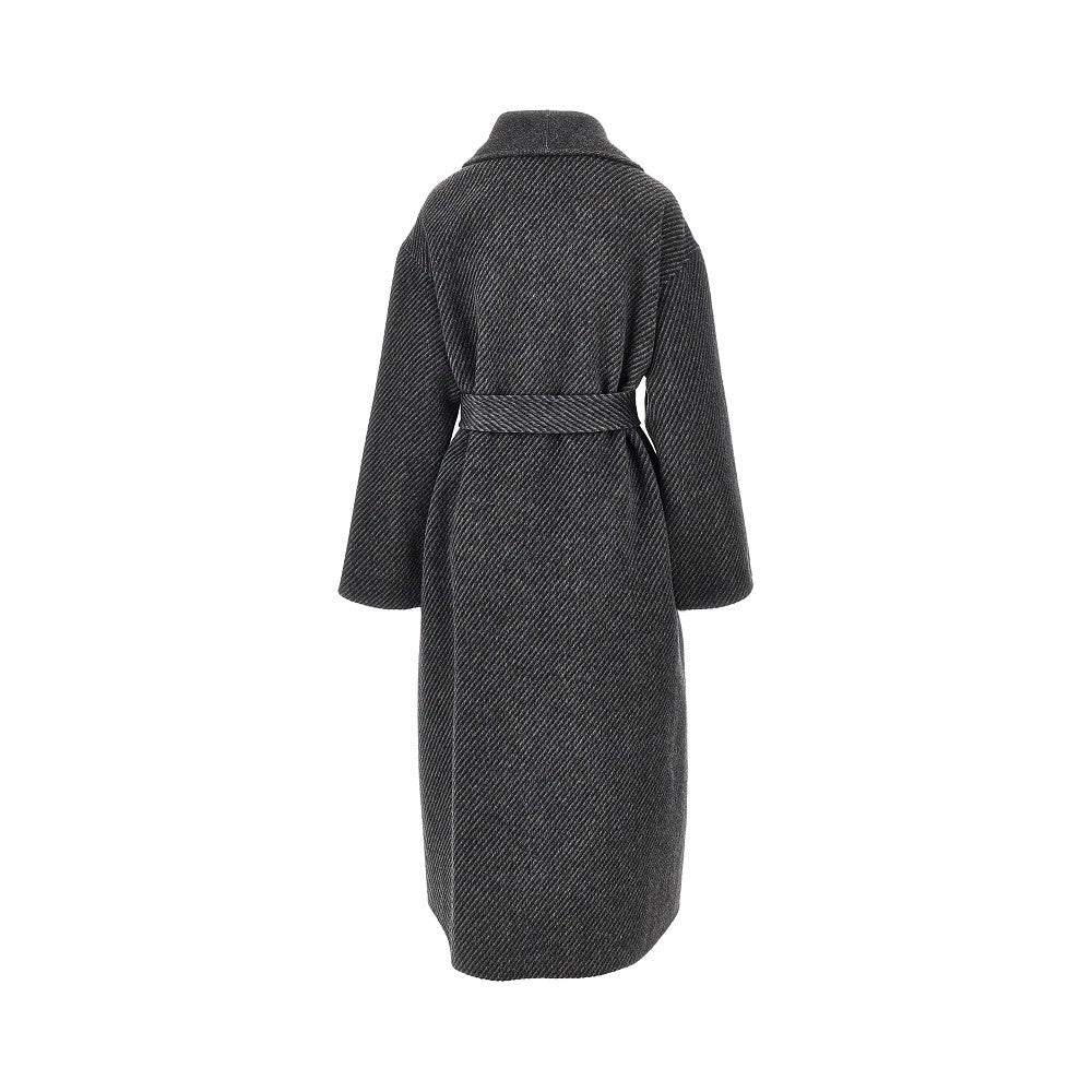 Emporio Armani Reversible double-breasted coat with belt