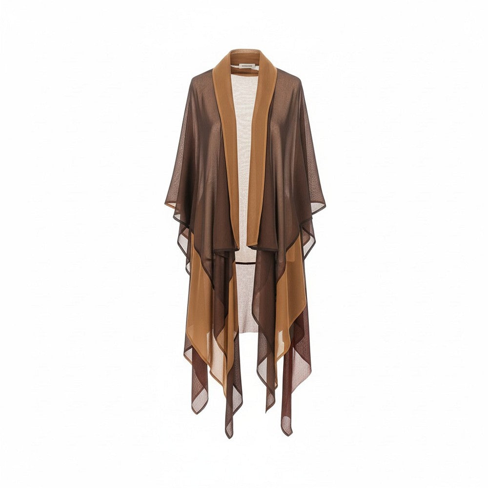 Alberta Ferretti Silk chiffon dust coat