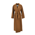 Max Mara Oversized cashmere coat with belt