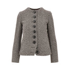 Emporio Armani Diagonal striped wool-blend jacket