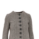 Emporio Armani Diagonal striped wool-blend jacket