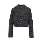 Emporio Armani Sequinned denim short jacket