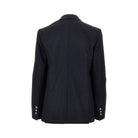 Emporio Armani Pinstriped wool-blend double-breasted jacket