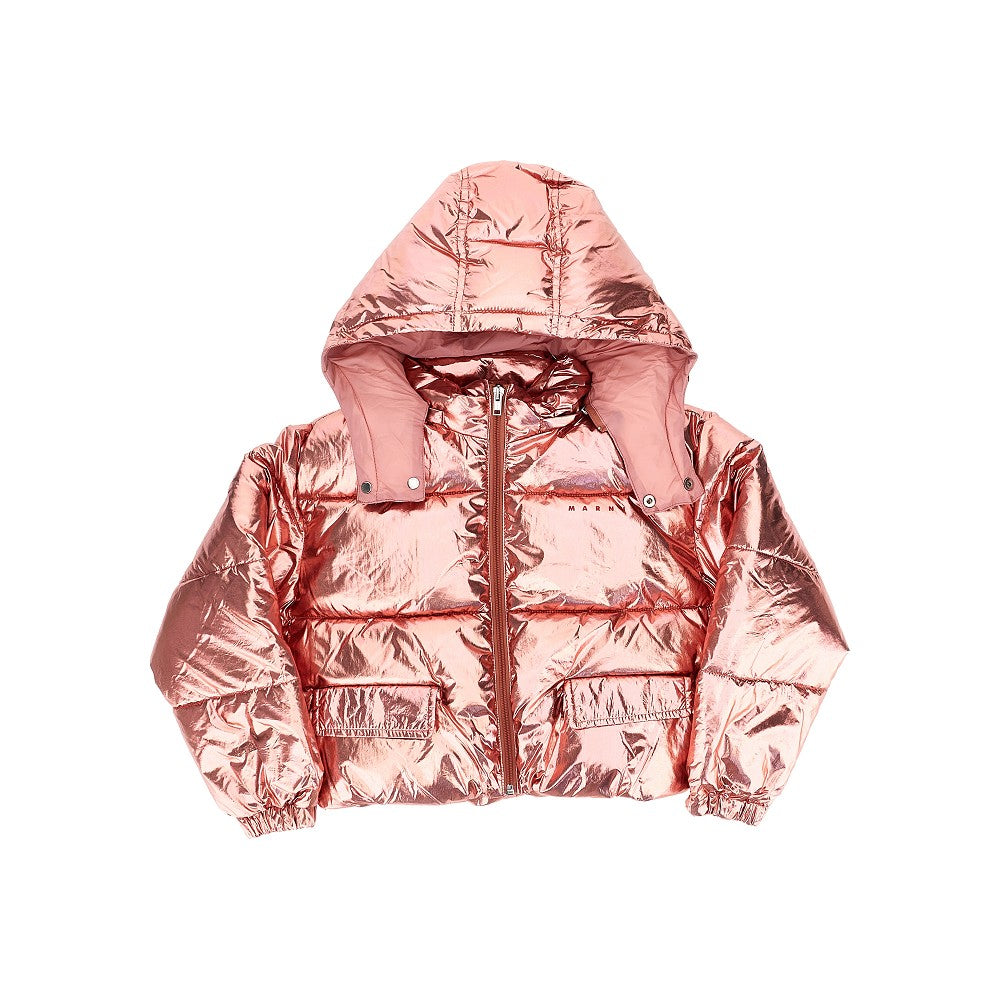 Marni Metallized nylon padded jacket