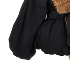 Rotate Faux fur collar twill jacket