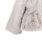 Rotate Faux fur flared jacket
