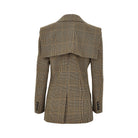 Chloé Prince of Wales jacket with cape detail