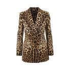 Dolce & Gabbana Double-breasted jacket with animal print