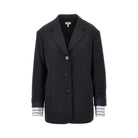 Loewe Single-breasted wool jacket with double cuffs