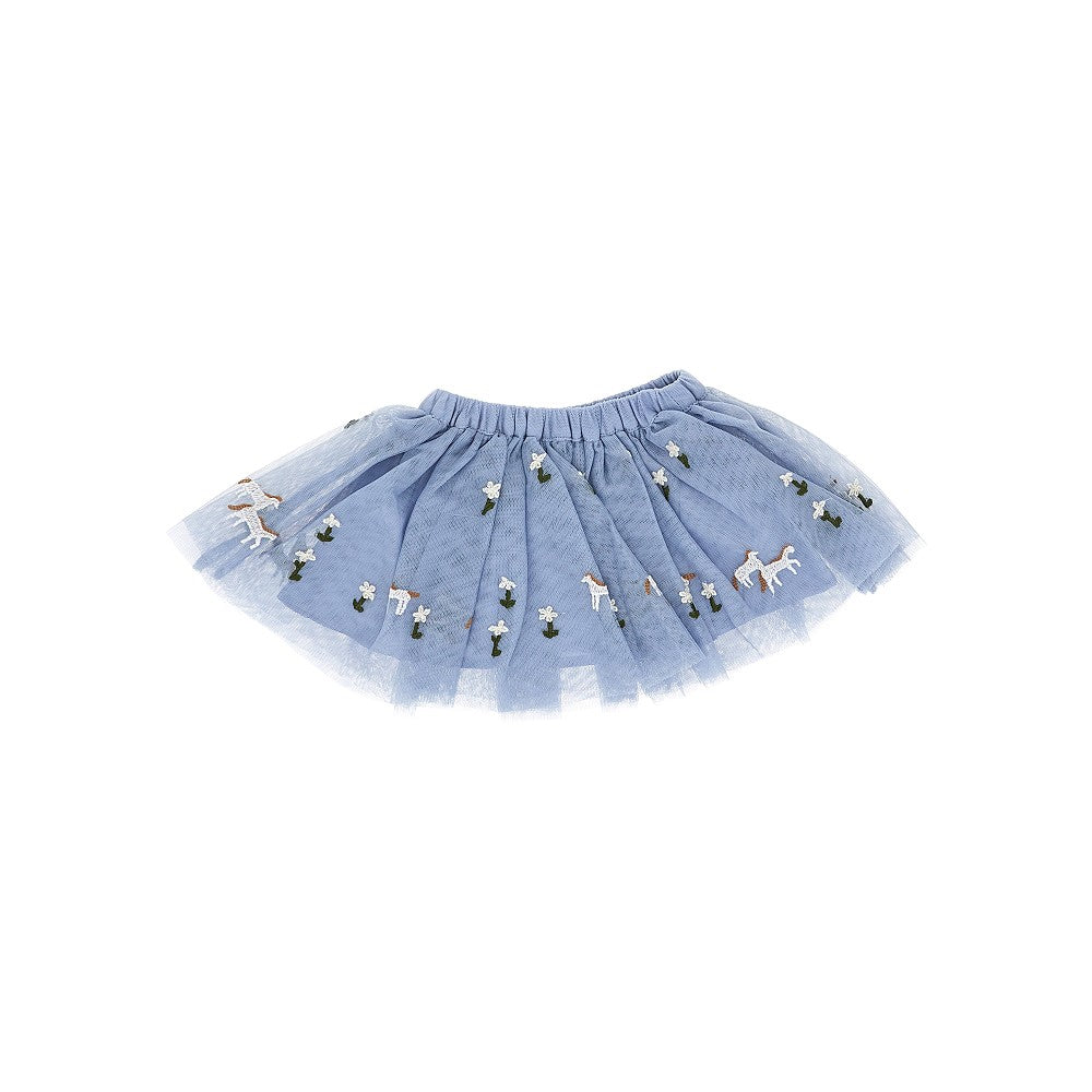 Stella McCartney Embroidered tulle mini skirt