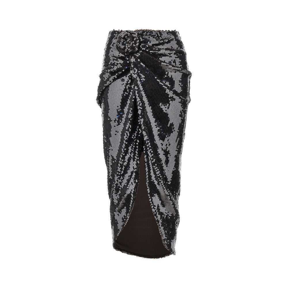 Rotate Sequinned midi skirt