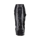 Rotate Sequinned midi skirt