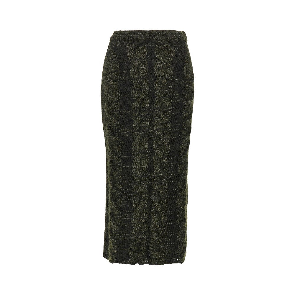 Khaite 'Ziva' knitted long skirt