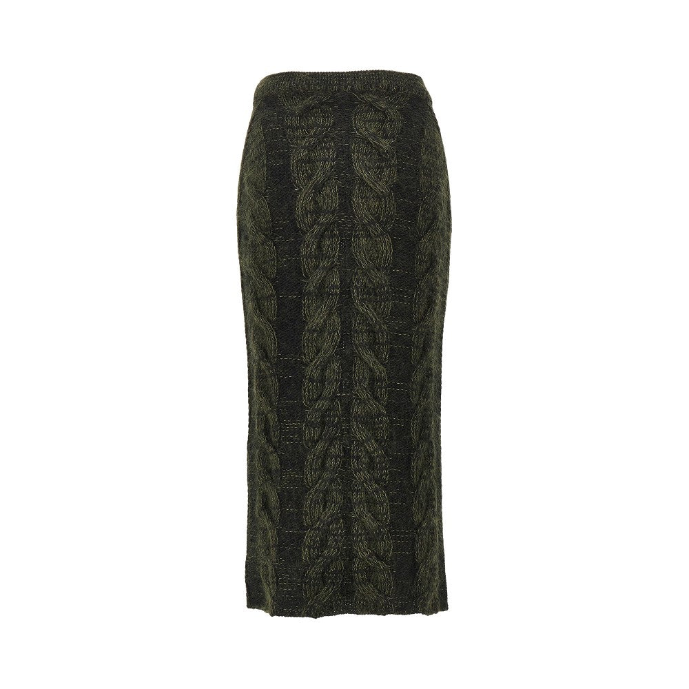 Khaite 'Ziva' knitted long skirt