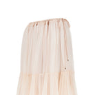 Chloé Silk muslin flounced long skirt