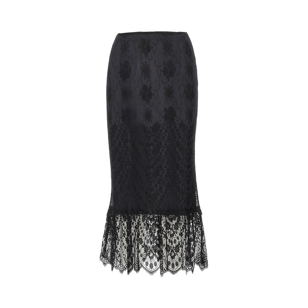 Dolce & Gabbana Chantilly lace midi skirt