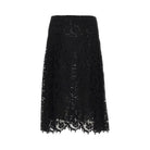 Fendi Macramè lace midi skirt
