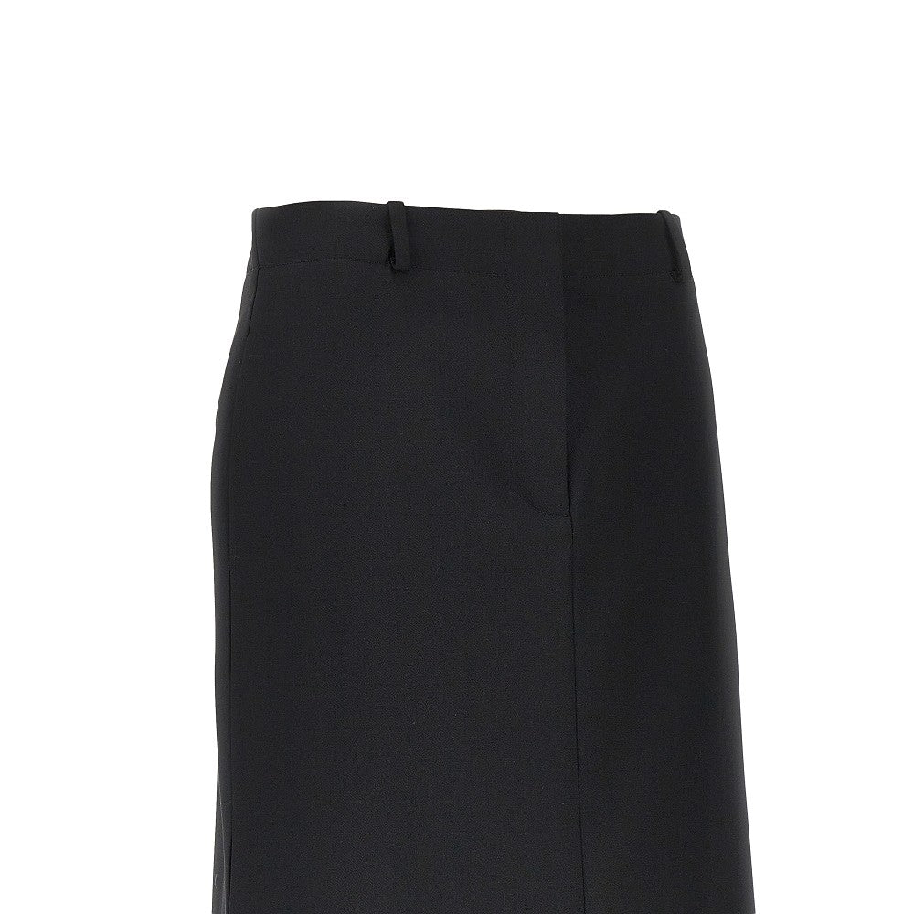 Fendi Grain de poudre wool midi skirt