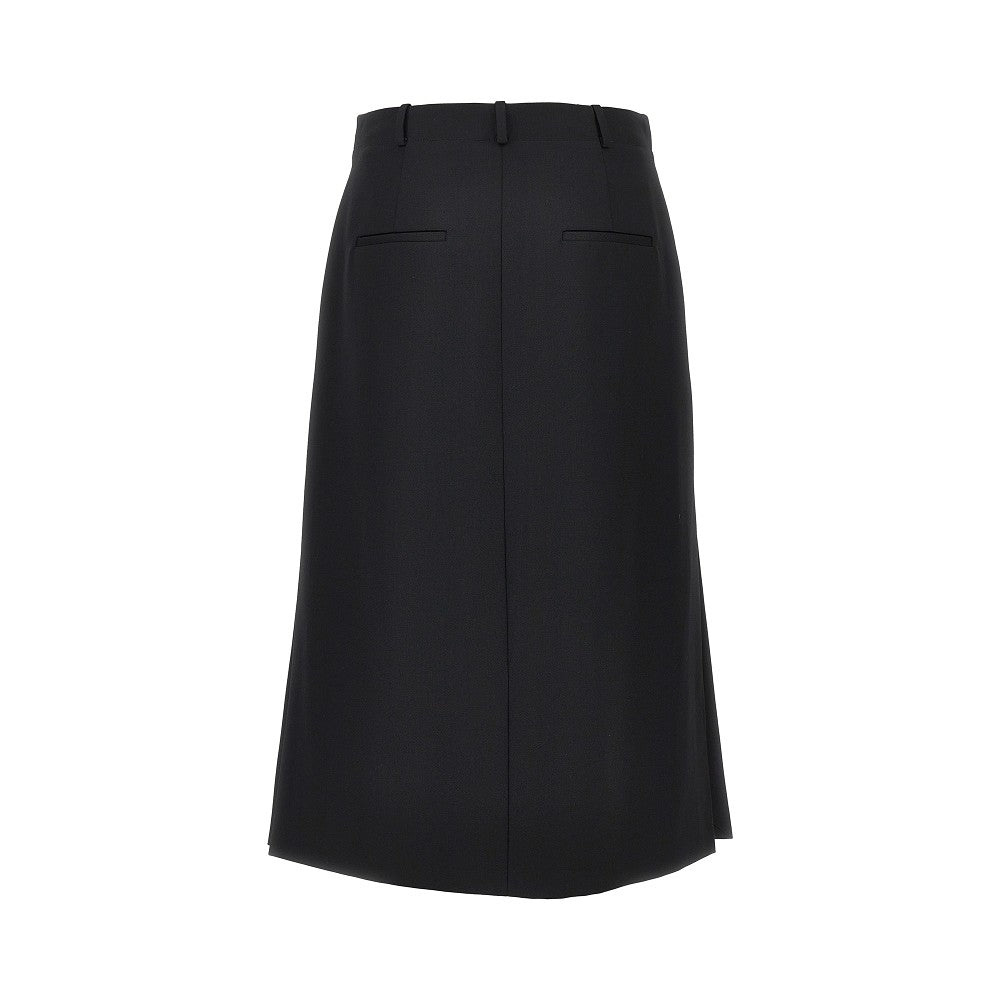 Fendi Grain de poudre wool midi skirt