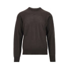 Emporio Armani Virgin wool sweater with Eagle embroidery