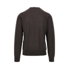 Emporio Armani Virgin wool sweater with Eagle embroidery