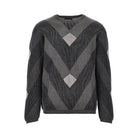 Emporio Armani Cotton sweater with jacquard motif