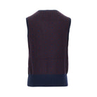 Emporio Armani Cashmere and wool vest with diamonds motif