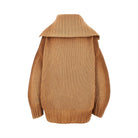 The Attico Wool and cashmere sweater with slanted zip