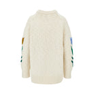 Chloé Flowers intarsia oversized wool sweater