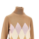 Ballantyne Lozenge cashmere turtleneck sweater