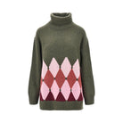 Ballantyne Lozenge cashmere turtleneck sweater