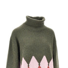 Ballantyne Lozenge cashmere turtleneck sweater