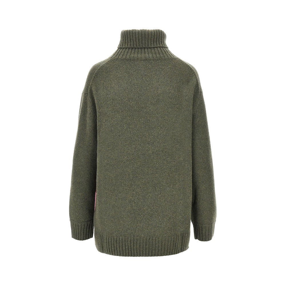 Ballantyne Lozenge cashmere turtleneck sweater