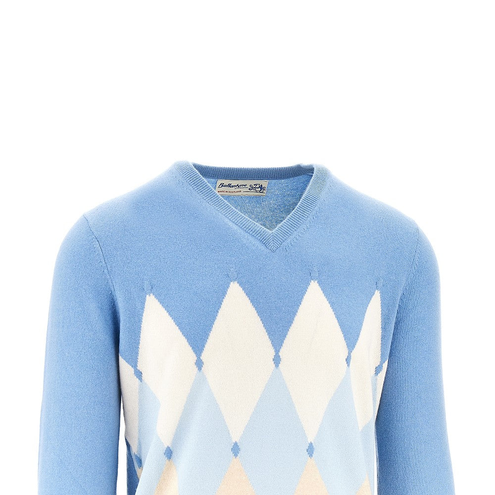Ballantyne Lozenge cashmere sweater