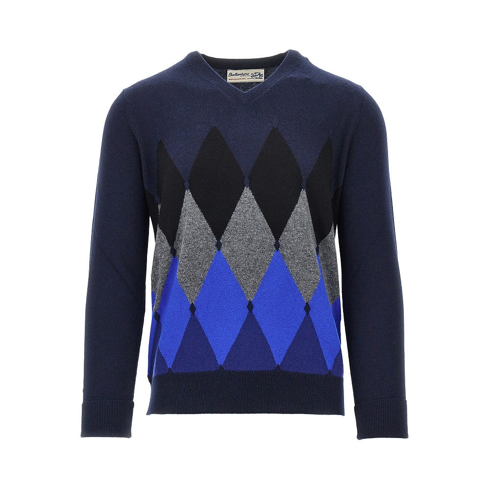 Ballantyne Lozenge cashmere sweater