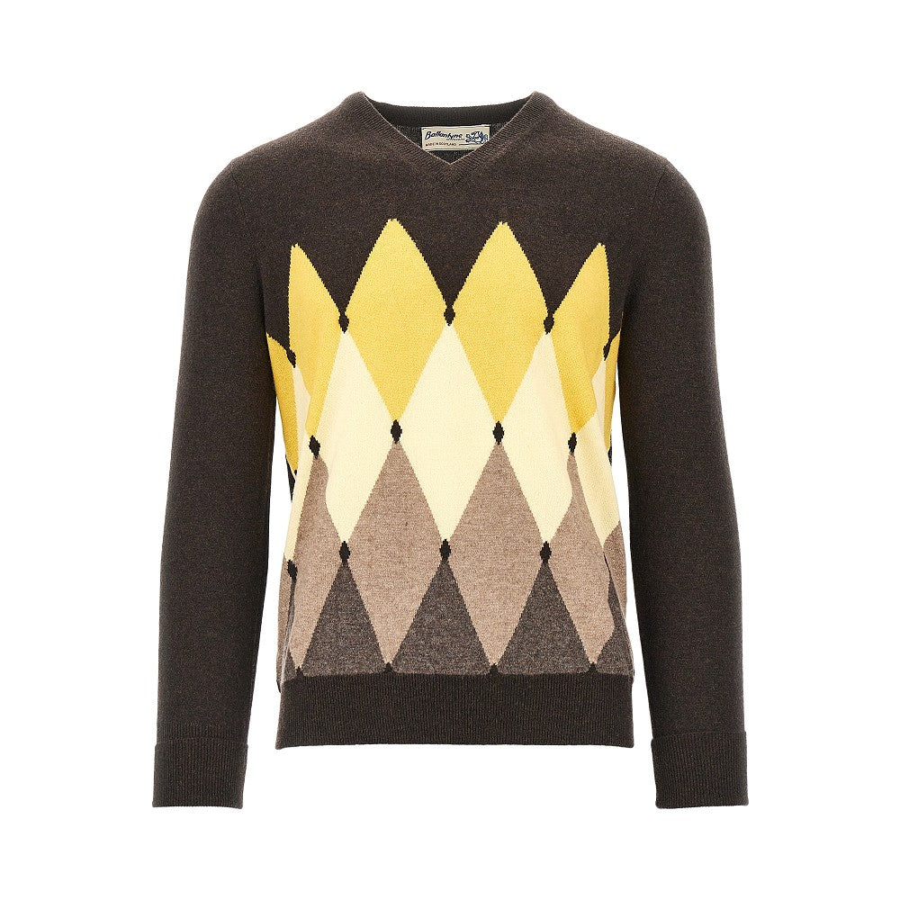Ballantyne Lozenge cashmere sweater