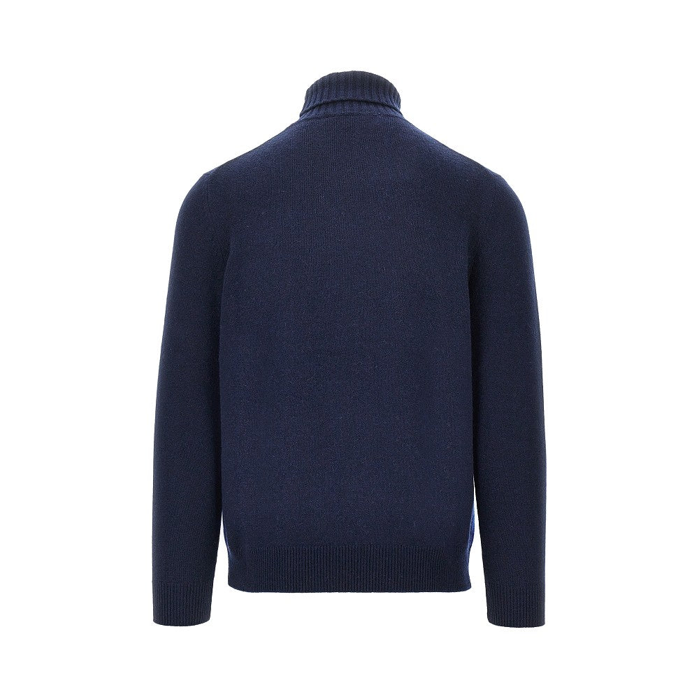 Ballantyne Diamond-shaped cashmere turtleneck sweater