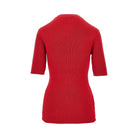 Prada Ribbed wool short-sleeved sweater