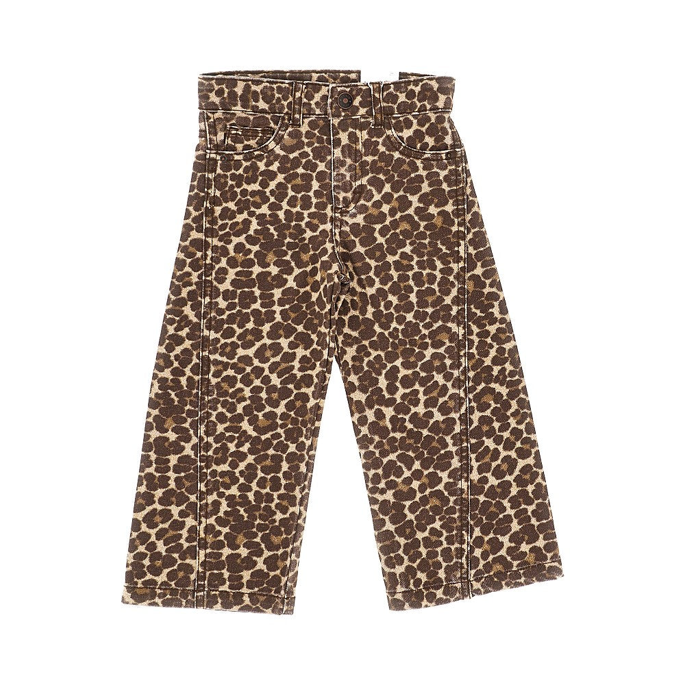 Mayoral Leopard-print twill pants